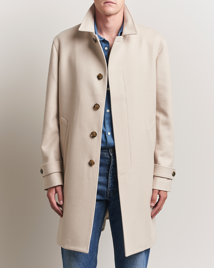 Herre | Jakker | Lardini | Wool Coat Beige