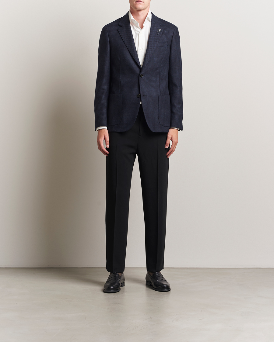 Herre | Blazere & jakker | Lardini | Checked Wool Blazer Navy