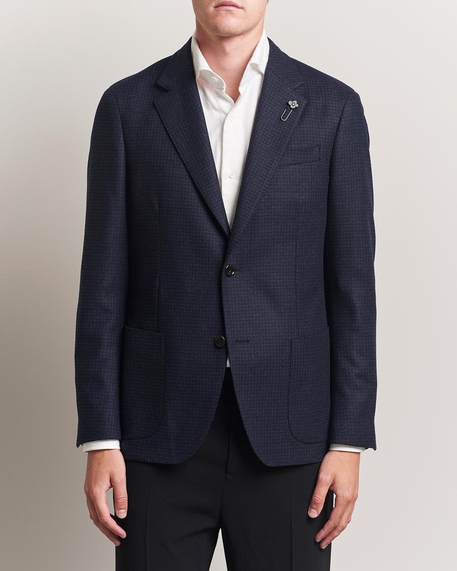 Herre | Blazere & jakker | Lardini | Checked Wool Blazer Navy