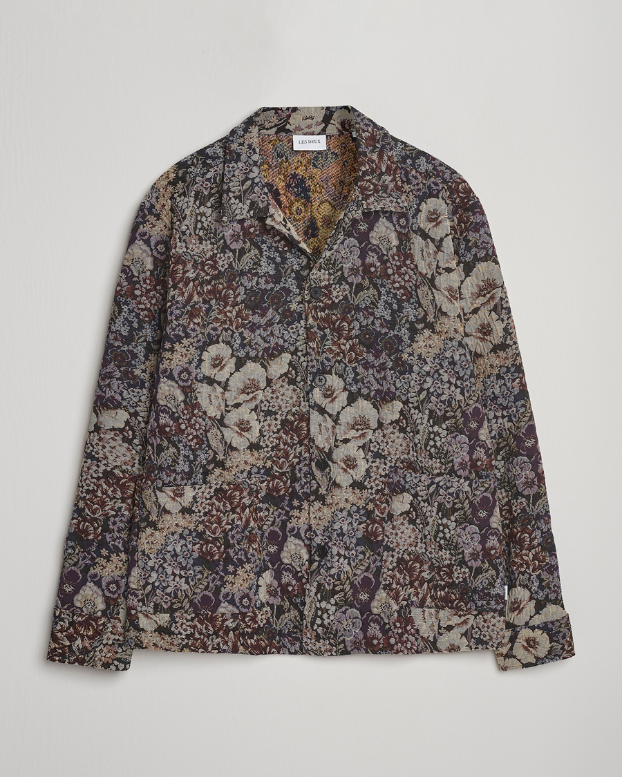 Herre | Skjorter | LES DEUX | Hugh Jacqurad Overshirt Black