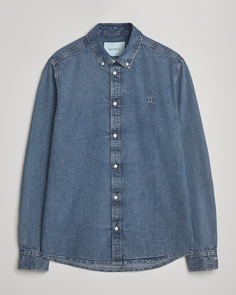 Herre | Skjorter | LES DEUX | Konrad Denim Shirt Light Indigo