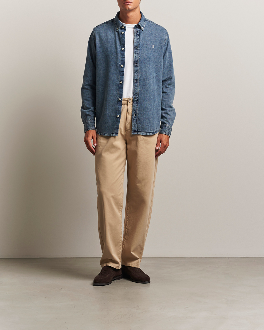 Herre | Skjorter | LES DEUX | Konrad Denim Shirt Light Indigo