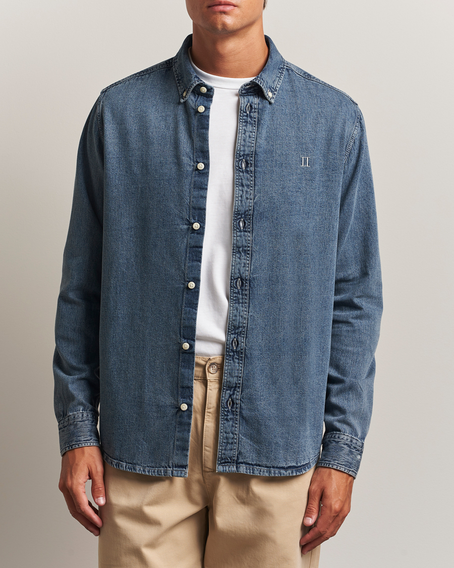 Herre | Skjorter | LES DEUX | Konrad Denim Shirt Light Indigo