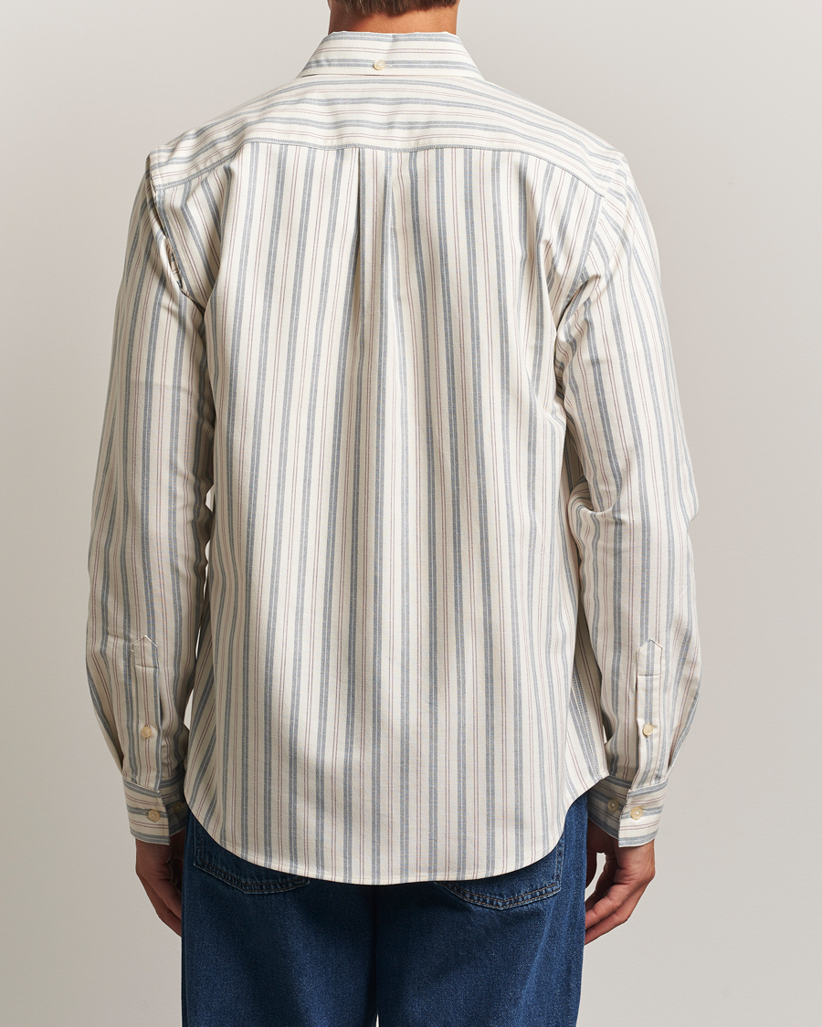 Herre | Skjorter | LES DEUX | Konrad Striped Oxford Shirt Light Ivory