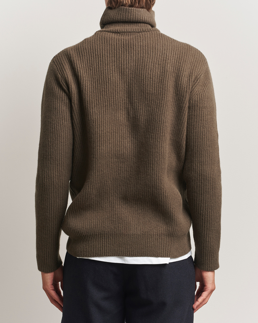 Herre | Trøjer | LES DEUX | Eddie Wool Rib Rollneck Teak