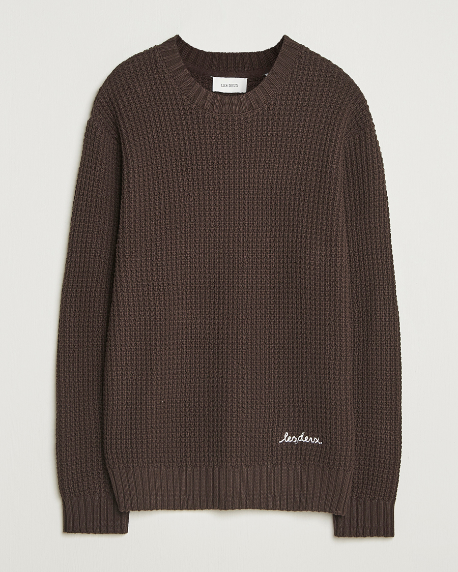 Herre | Trøjer | LES DEUX | Alvin Cotton Waffle Crewneck Delicioso