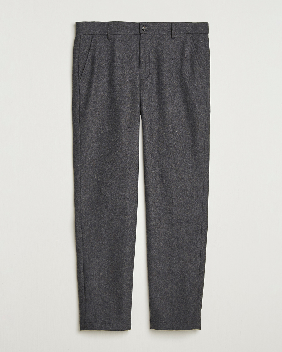 Herre | Bukser | LES DEUX | Como Reg Wool Pants Asphalt