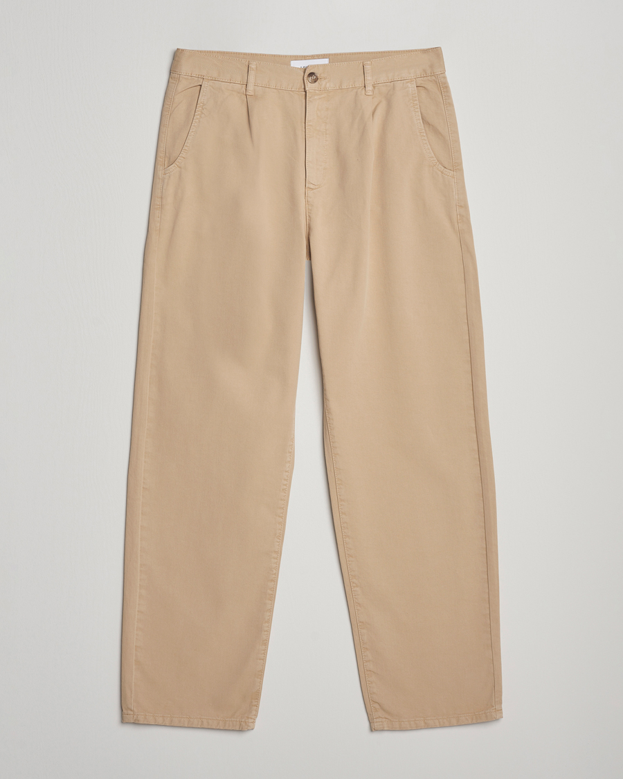 Herre | Bukser | LES DEUX | Romeo Pleated Chino Pants Irish Cream