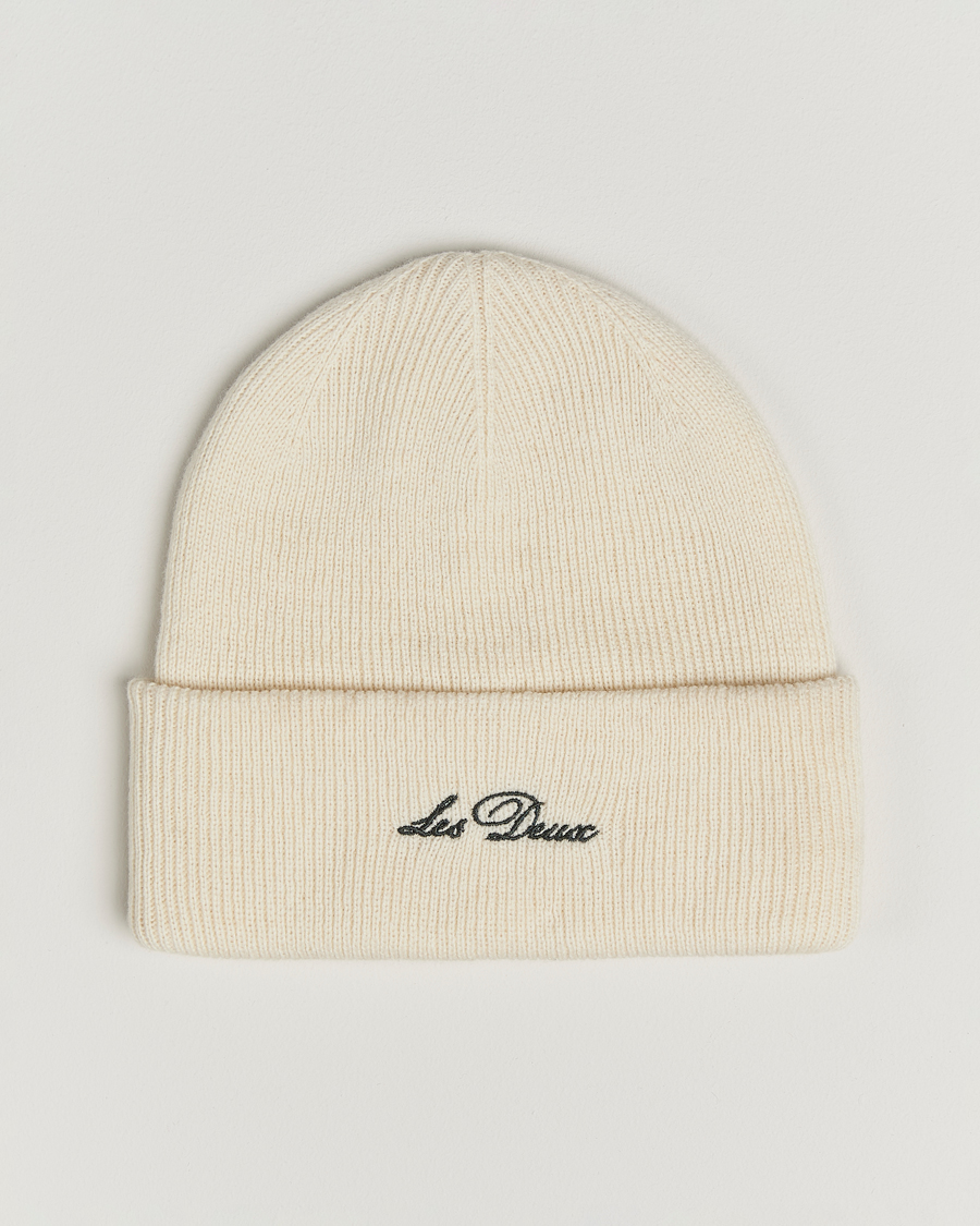 Herre | Huer | LES DEUX | Wayne Wool Beanie Ivory