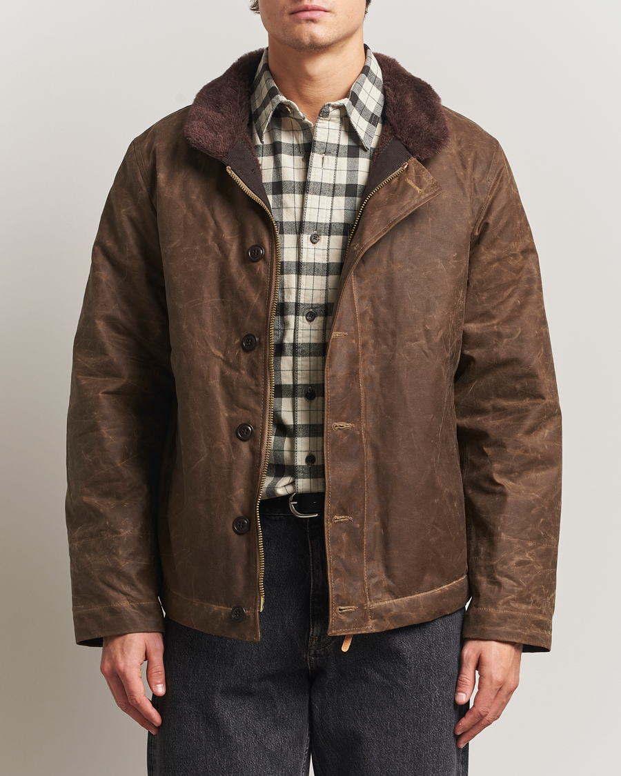 Herre | Jakker | Manifattura Ceccarelli | Deck Jacket Dark Tan
