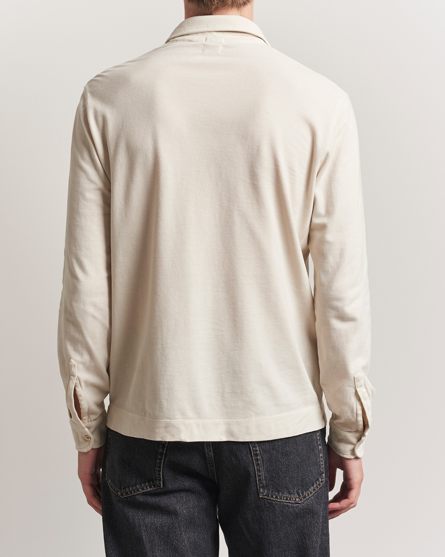 Herre | Polotrøjer | Massimo Alba | Ischia Cotton/Cashmere Long Sleeve Polo Off White