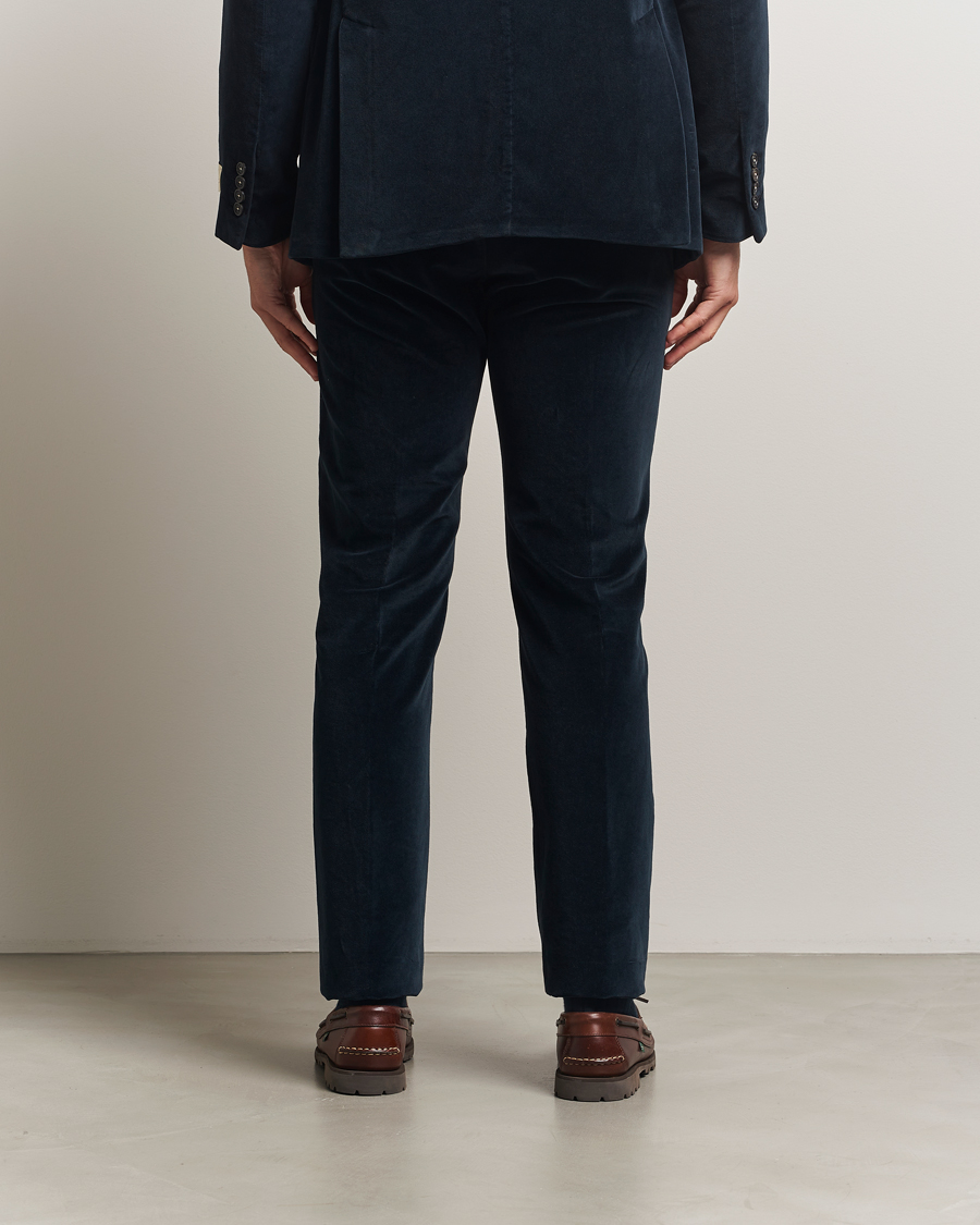 Herre | Bukser | Massimo Alba | Mauko Velvet Trousers Navy