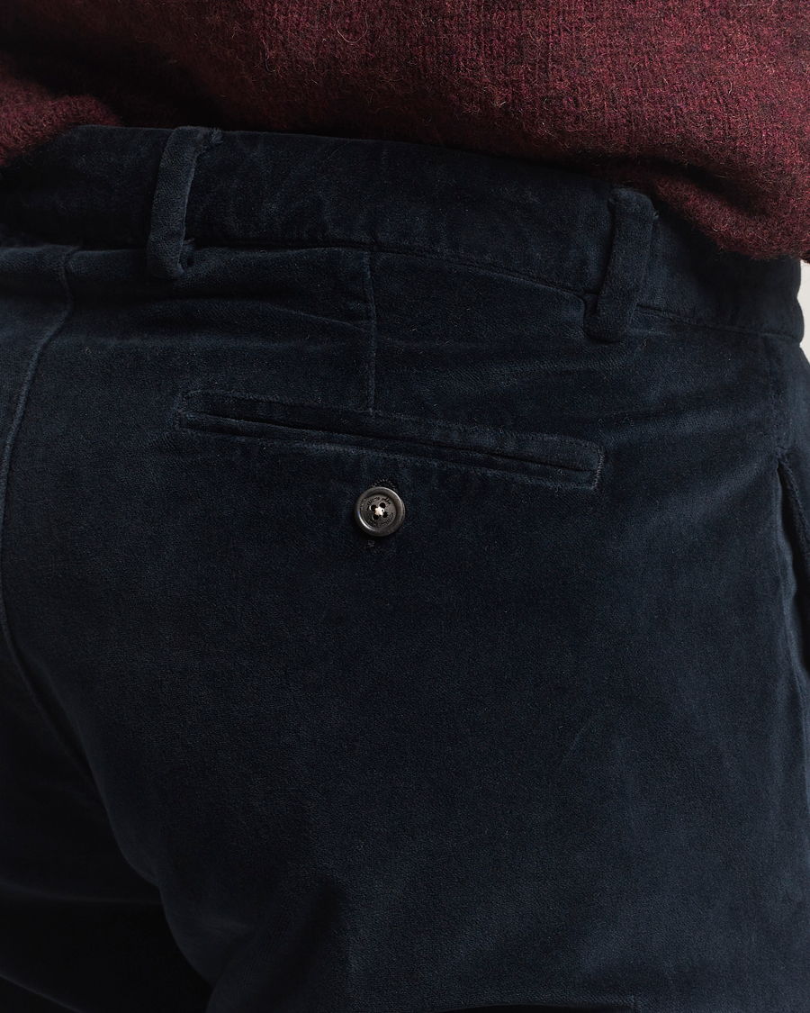 Herre | Bukser | Massimo Alba | Mauko Velvet Trousers Navy