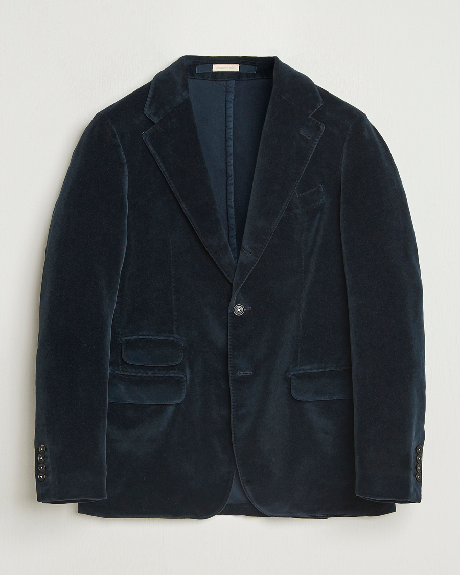 Herre | Blazere & jakker | Massimo Alba | Catch Velvet Blazer Navy