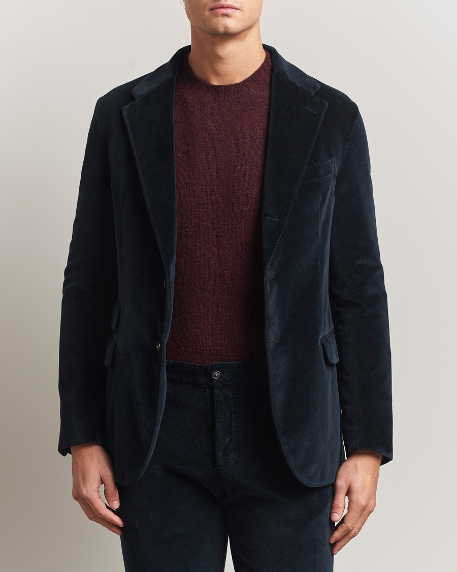 Herre | Blazere & jakker | Massimo Alba | Catch Velvet Blazer Navy