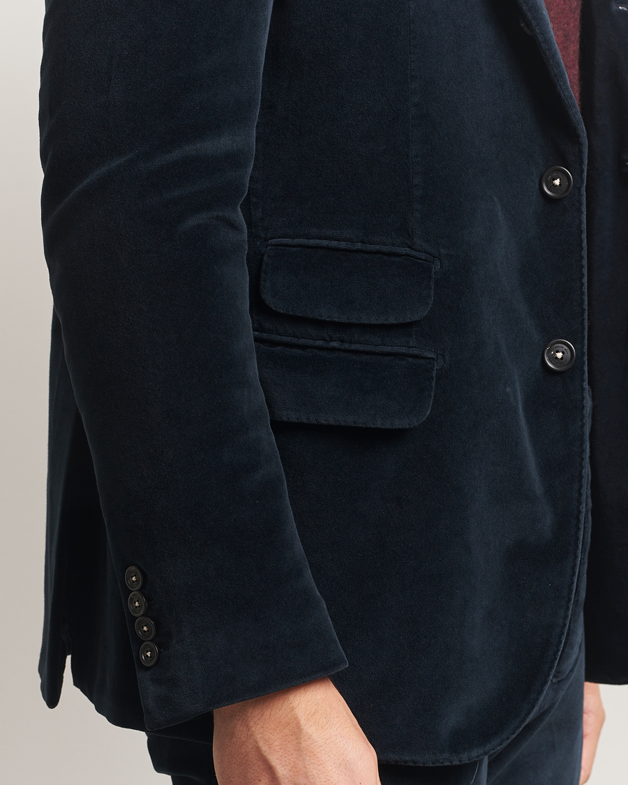 Herre | Blazere & jakker | Massimo Alba | Catch Velvet Blazer Navy
