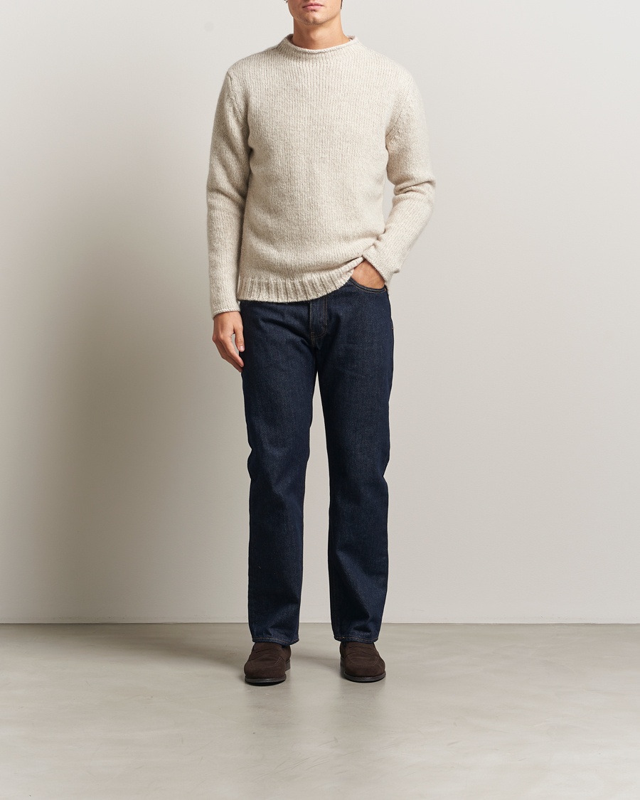 Herre | Trøjer | Massimo Alba | Cashmere/Silk Knitted Sweater Snow