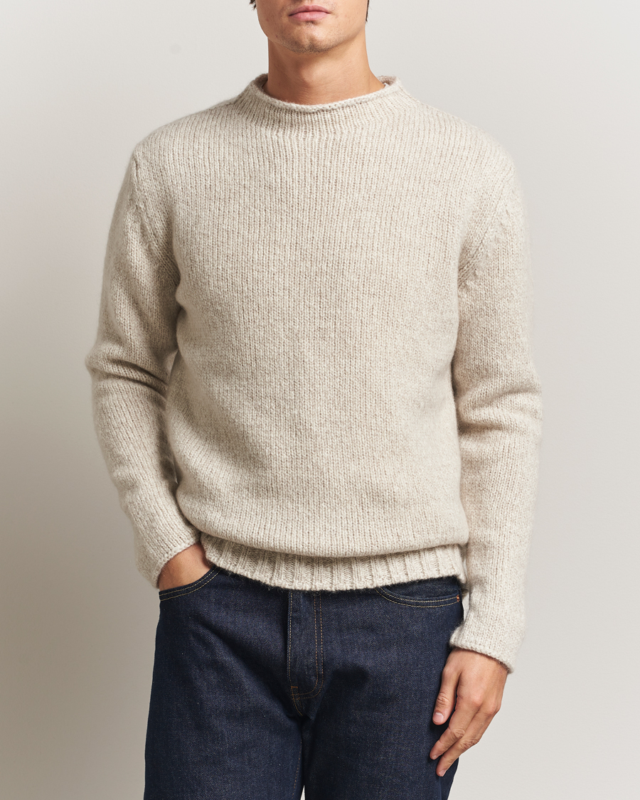 Herre | Trøjer | Massimo Alba | Cashmere/Silk Knitted Sweater Snow