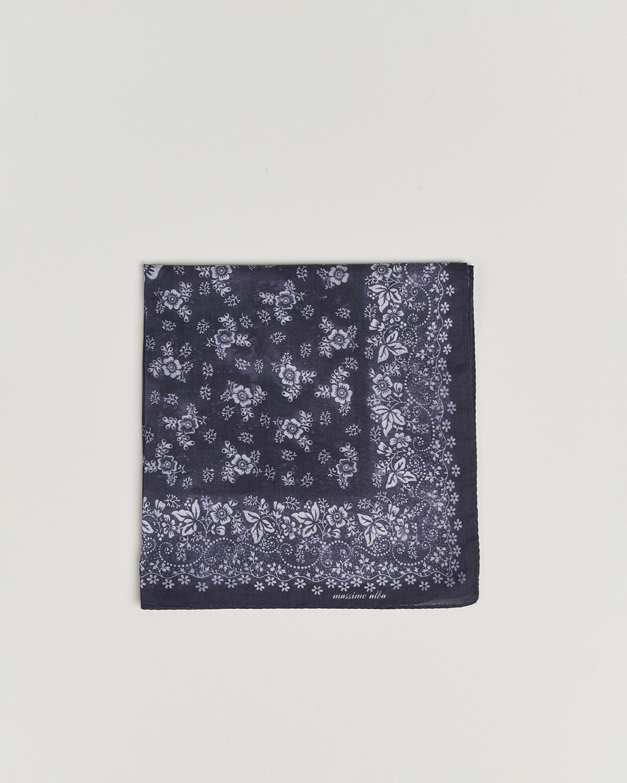 Herre | Lommeklude | Massimo Alba | Hanky Cotton Handkerchief Navy