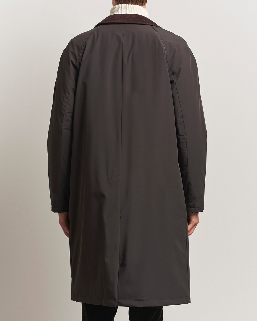 Herre | Jakker | Oscar Jacobson | Padded Raglan Nylon Coat Brown