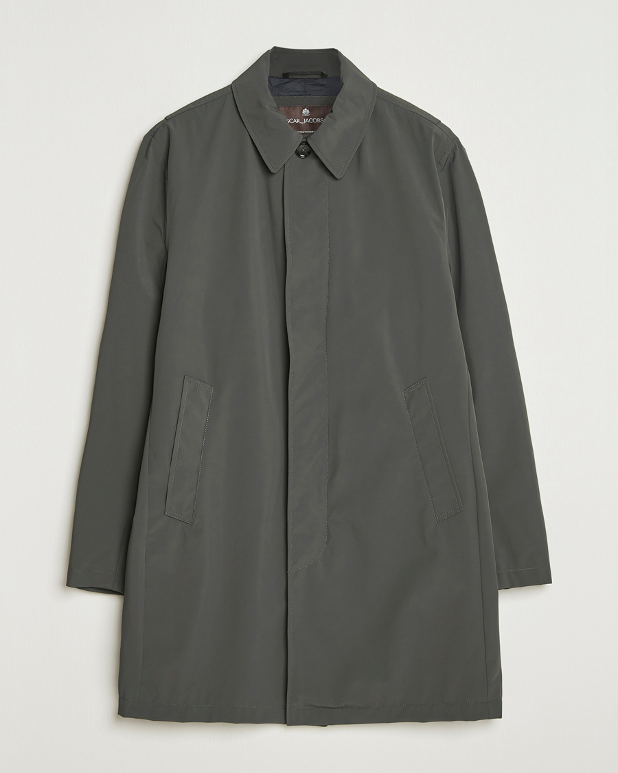 Herre | Jakker | Oscar Jacobson | Nylon Car Coat Olive