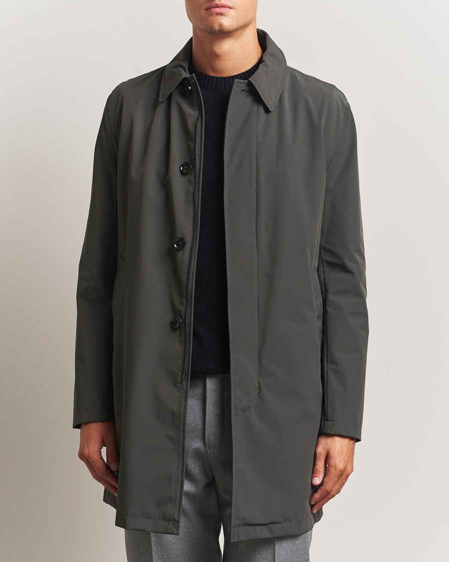 Herre | Jakker | Oscar Jacobson | Nylon Car Coat Olive