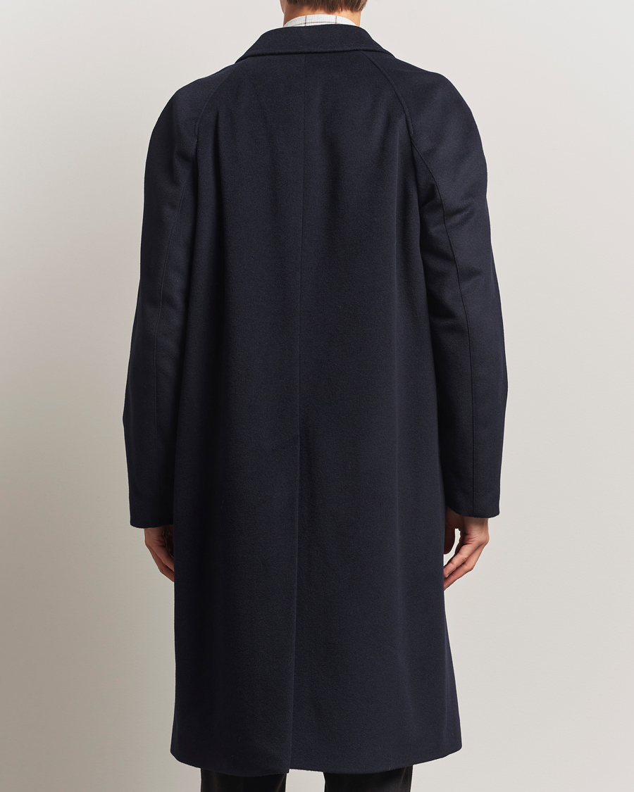 Herre | Jakker | Oscar Jacobson | Raglan Wool Coat Navy