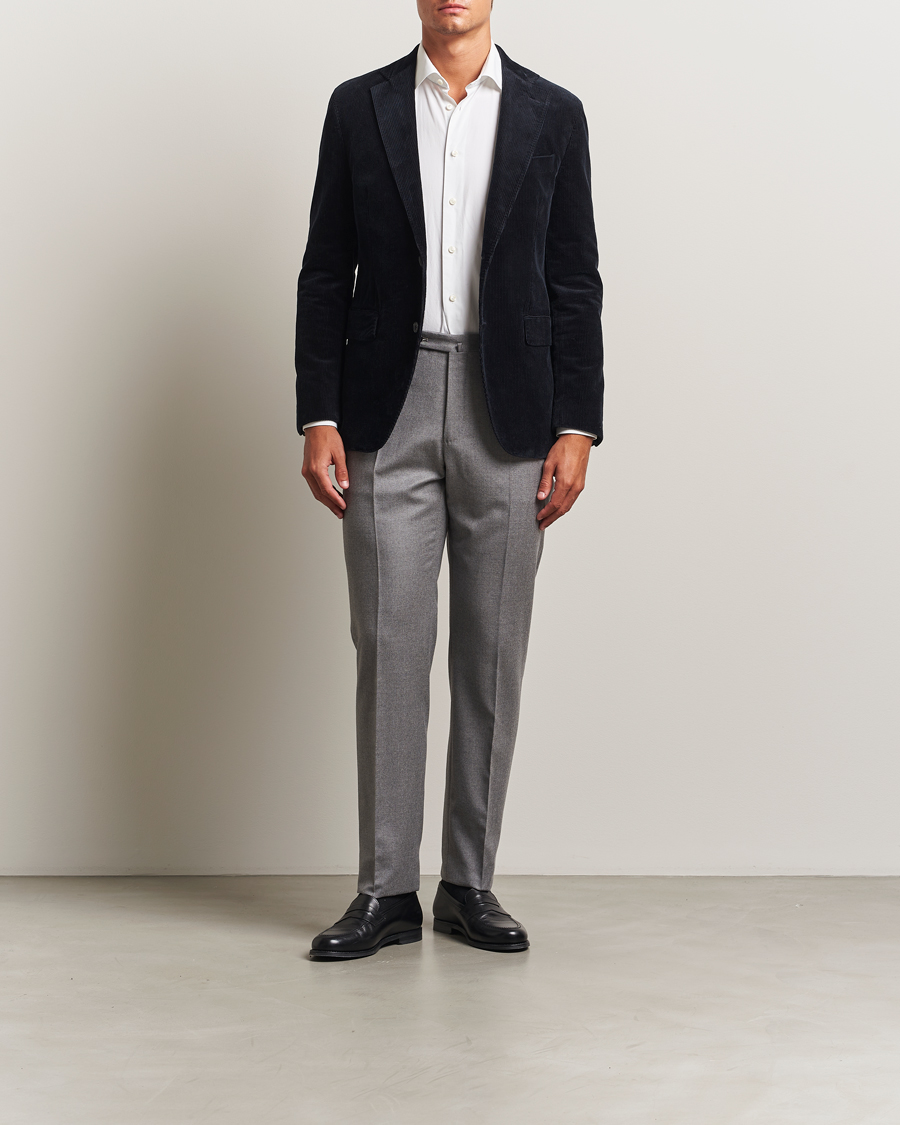 Herre | Blazere & jakker | Oscar Jacobson | Fogerty Patch Pocket Cord Blazer Navy