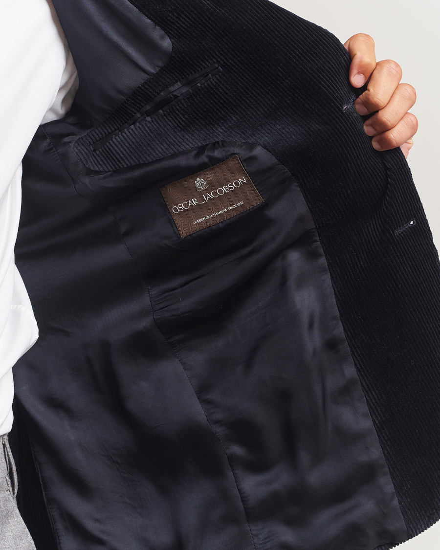 Herre | Blazere & jakker | Oscar Jacobson | Fogerty Patch Pocket Cord Blazer Navy