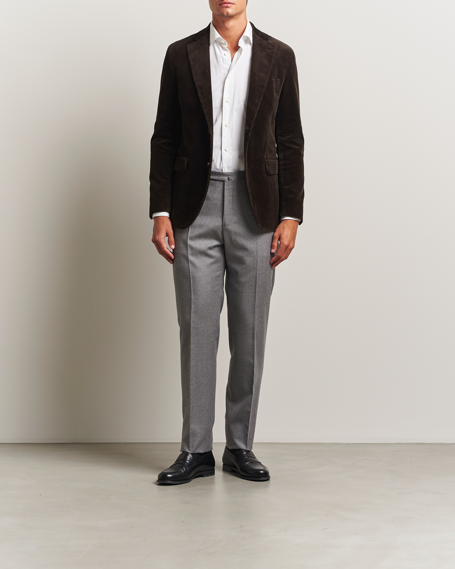 Herre | Blazere & jakker | Oscar Jacobson | Fogerty Patch Pocket Cord Blazer Brown