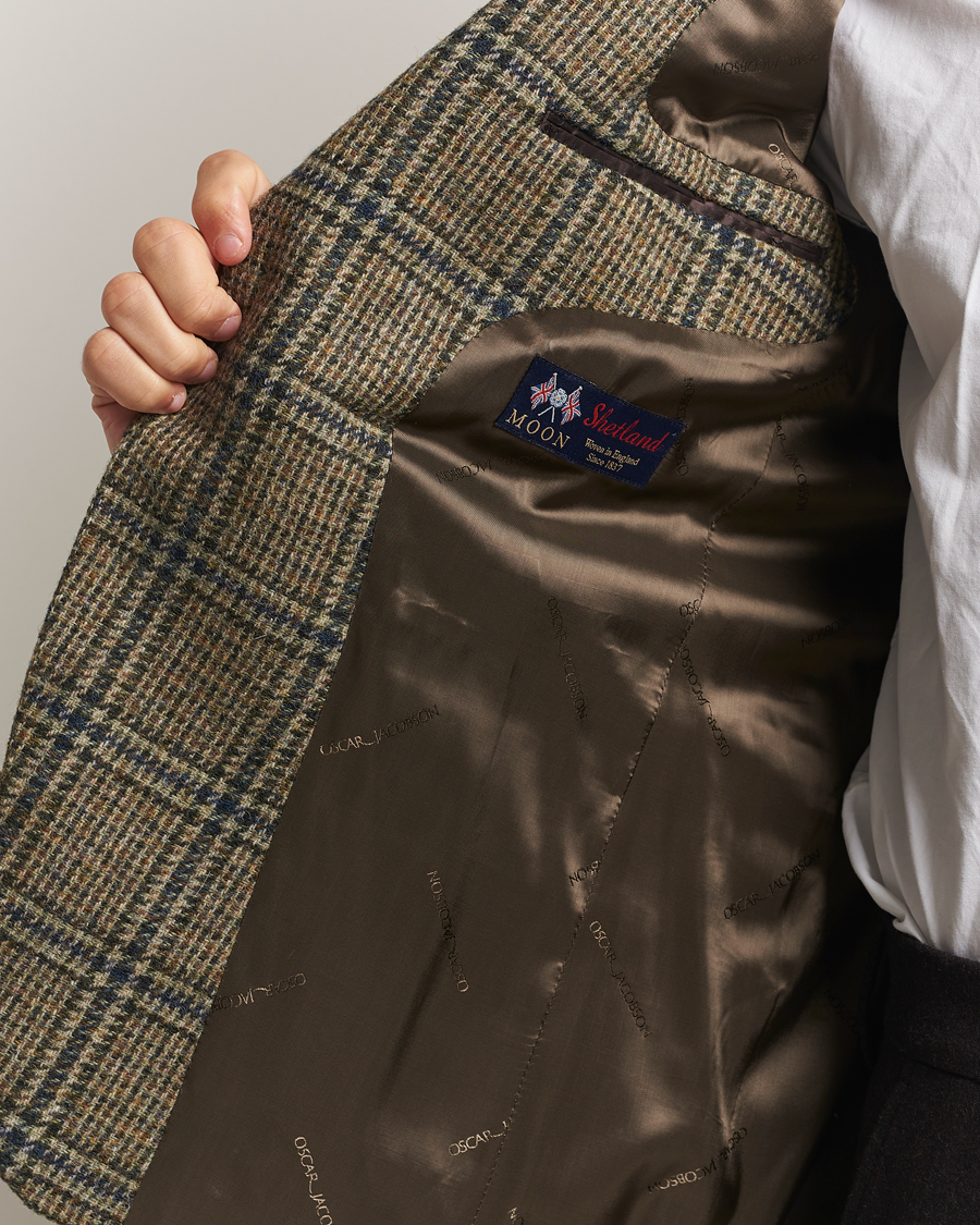 Herre | Blazere & jakker | Oscar Jacobson | Fogerty Moon Tweed Blazer Green