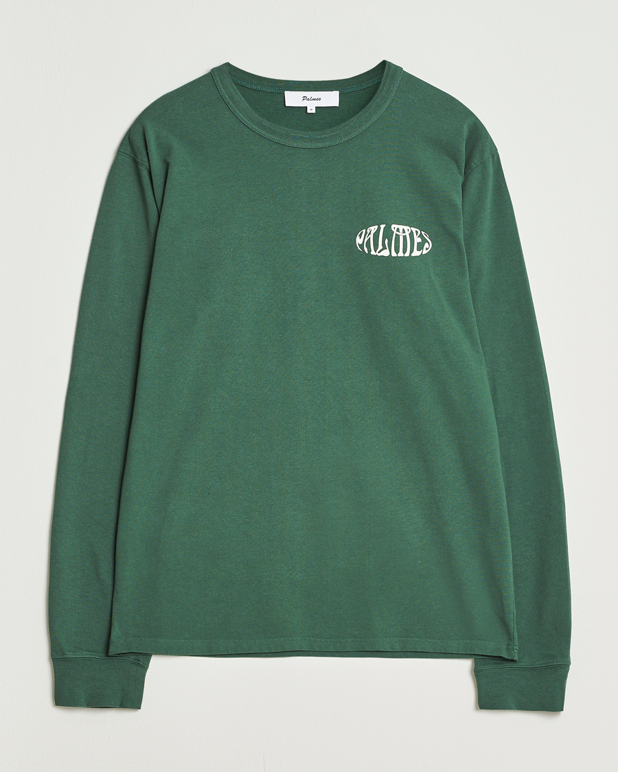 Herre | T-Shirts | Palmes | Angels Long Sleeve T-Shirt Dark Green