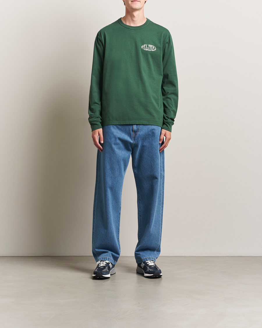 Herre | T-Shirts | Palmes | Angels Long Sleeve T-Shirt Dark Green