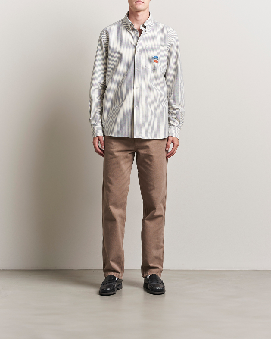 Herre | Skjorter | Palmes | Deuce Oxford Shirt Light Blue Stripe