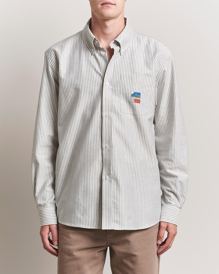Herre | Skjorter | Palmes | Deuce Oxford Shirt Light Blue Stripe
