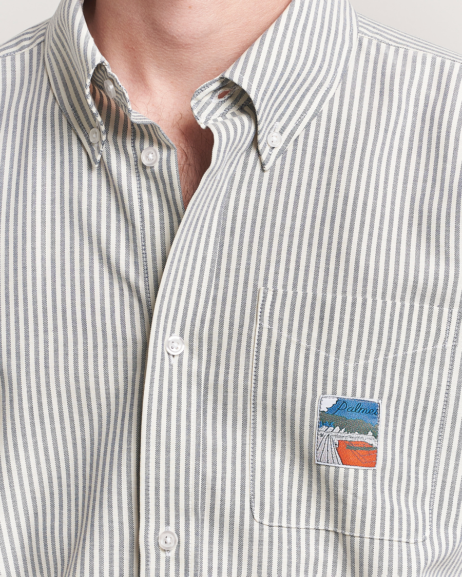 Herre | Skjorter | Palmes | Deuce Oxford Shirt Light Blue Stripe