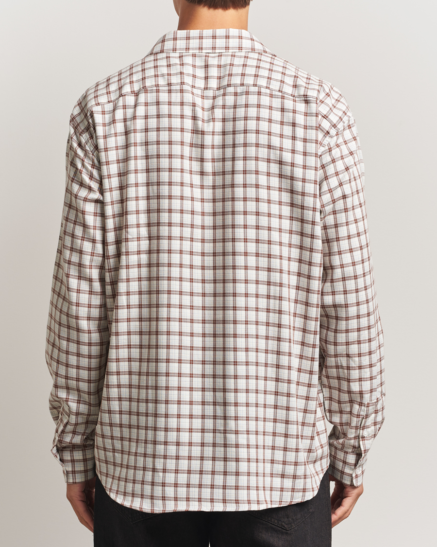 Herre | Skjorter | Palmes | Cotton/Merino Shirt White/Brown