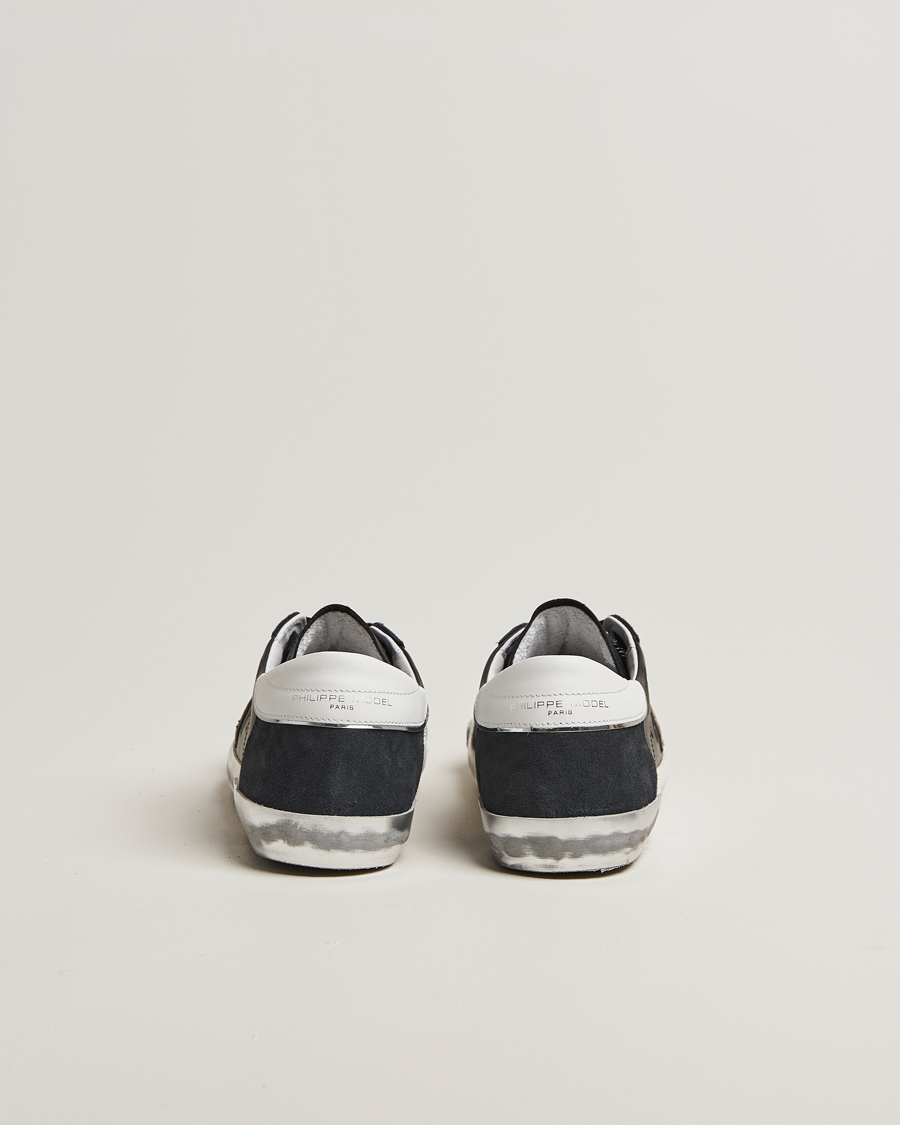 Herre | Sneakers | Philippe Model | Prsx Low Top Leather Sneakers Black/Silver