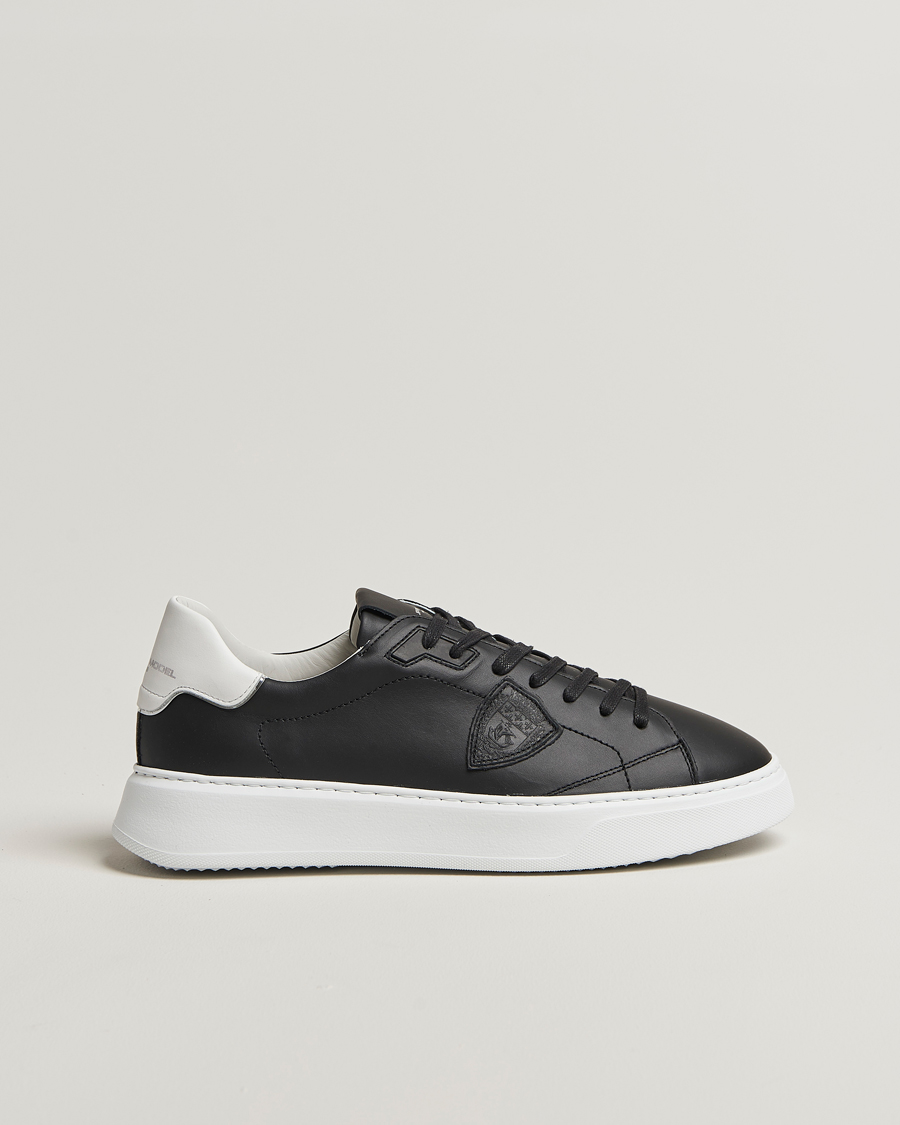 Herre | Sneakers | Philippe Model | Temple Low Top Leather Sneakers Black