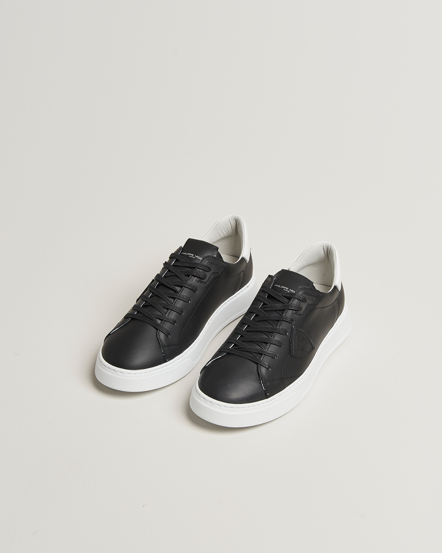 Herre | Sneakers | Philippe Model | Temple Low Top Leather Sneakers Black