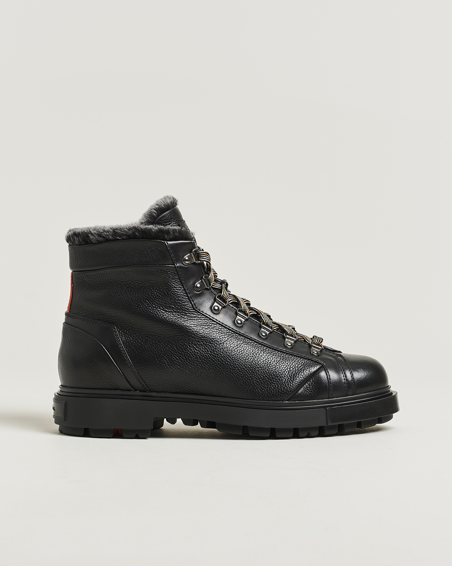 Herre | Støvler | Santoni | St Moritz Winter Boots Black Calf
