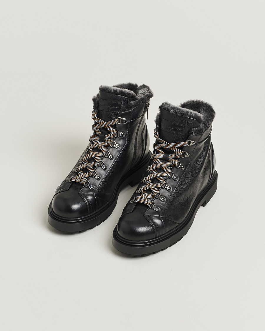 Herre | Støvler | Santoni | St Moritz Winter Boots Black Calf