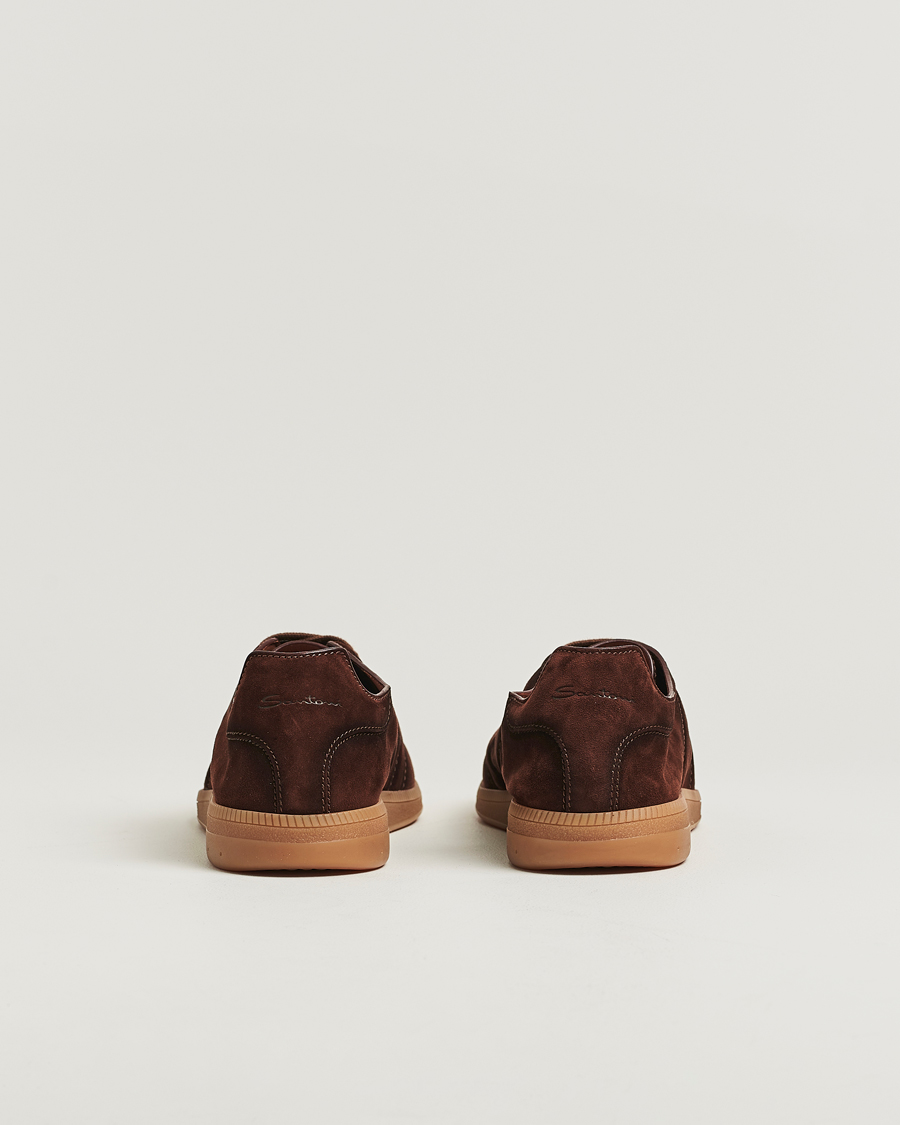 Herre | Sneakers | Santoni | Oly Sneakers Dark Brown Suede