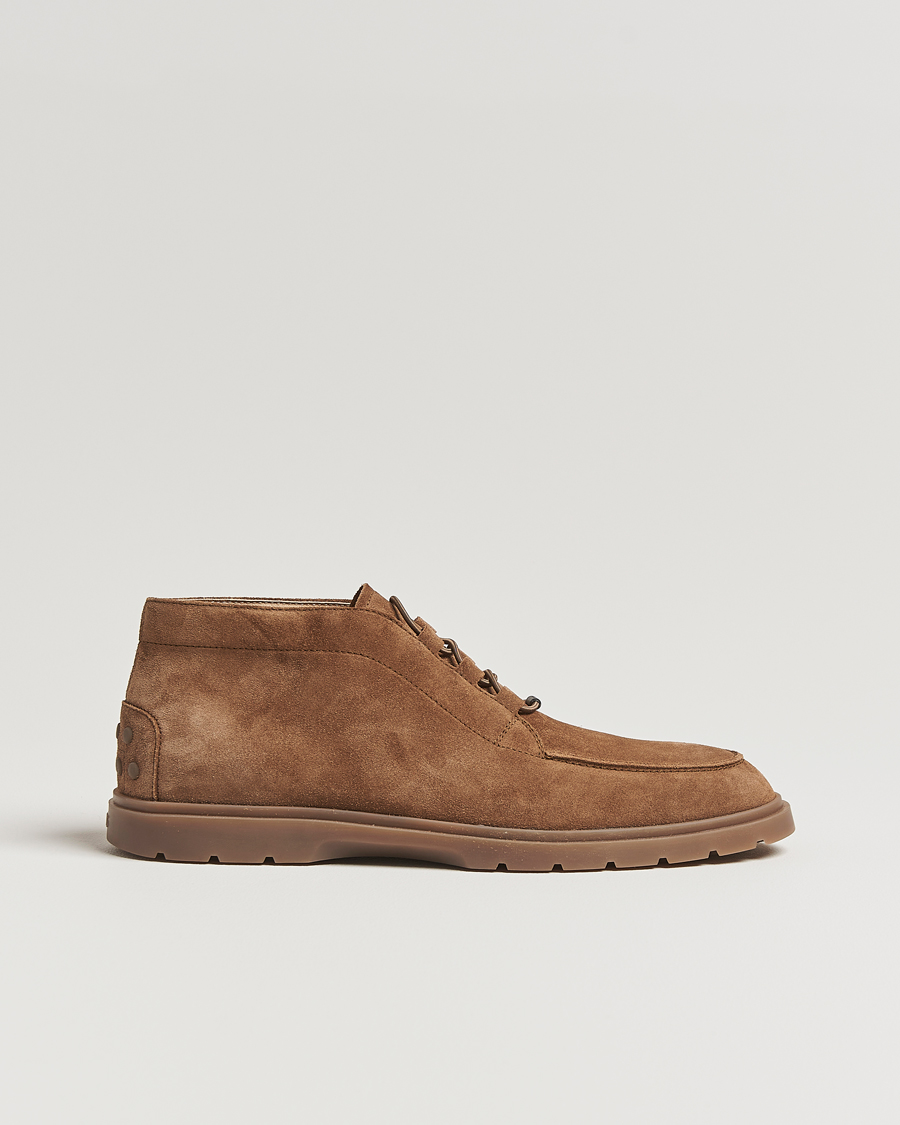 Herre | Støvler | Tod's | Polacco Moc Desert Boots Brown Suede