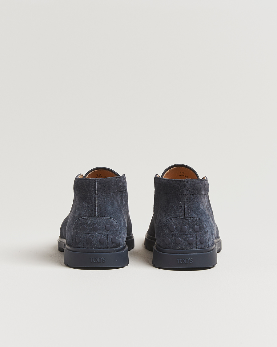 Herre | Støvler | Tod's | Polacco Moc Desert Boots Navy Suede