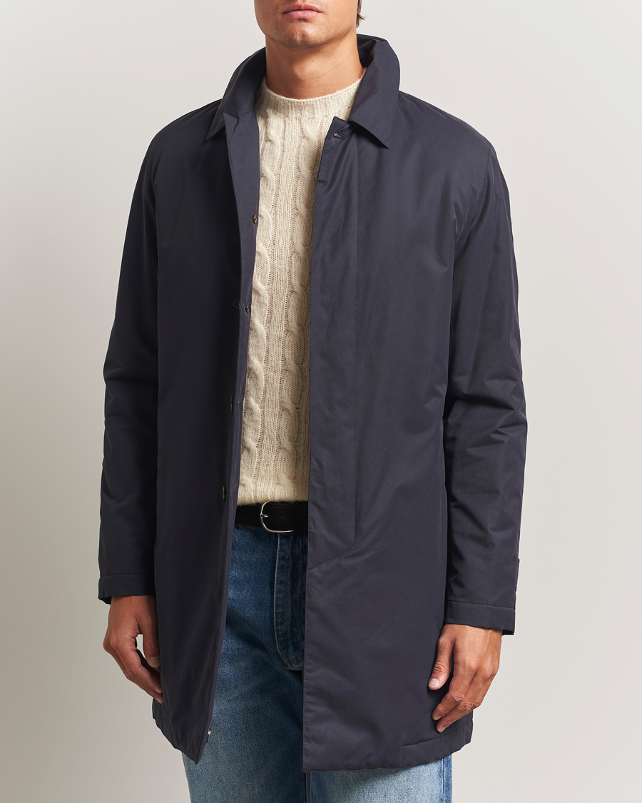 Herre | Jakker | Valstar | Milano Padded Rain Coat Navy