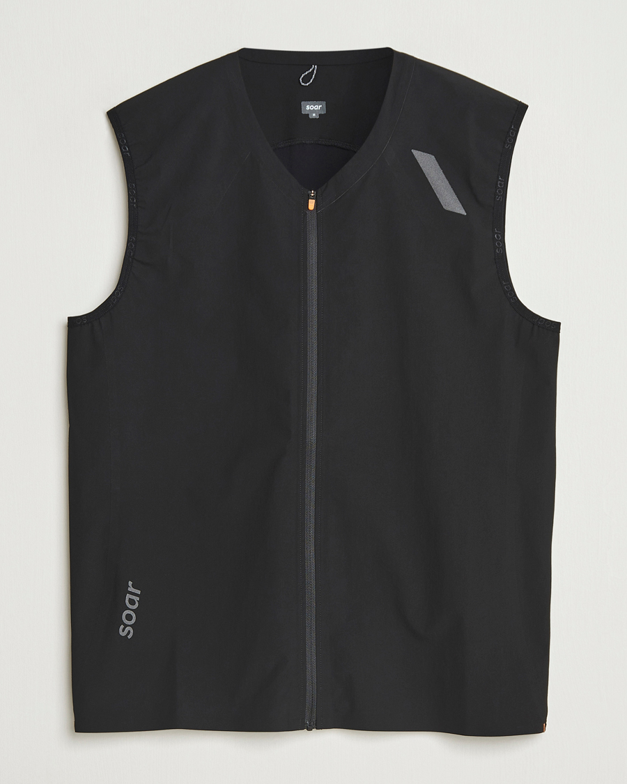 Herre | Veste | SOAR Running | Rainout Gilet Black