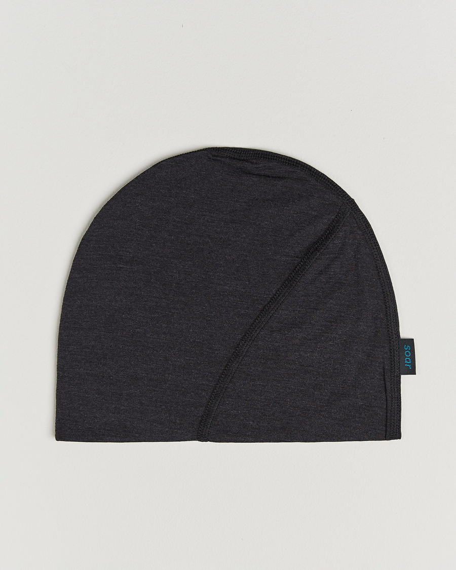 Herre | Huer | SOAR Running | Silk Merino Beanie Dark Grey