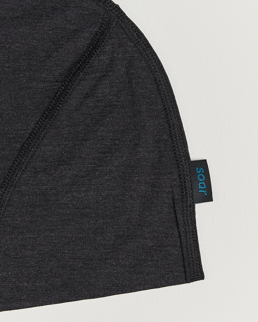 Herre | Huer | SOAR Running | Silk Merino Beanie Dark Grey