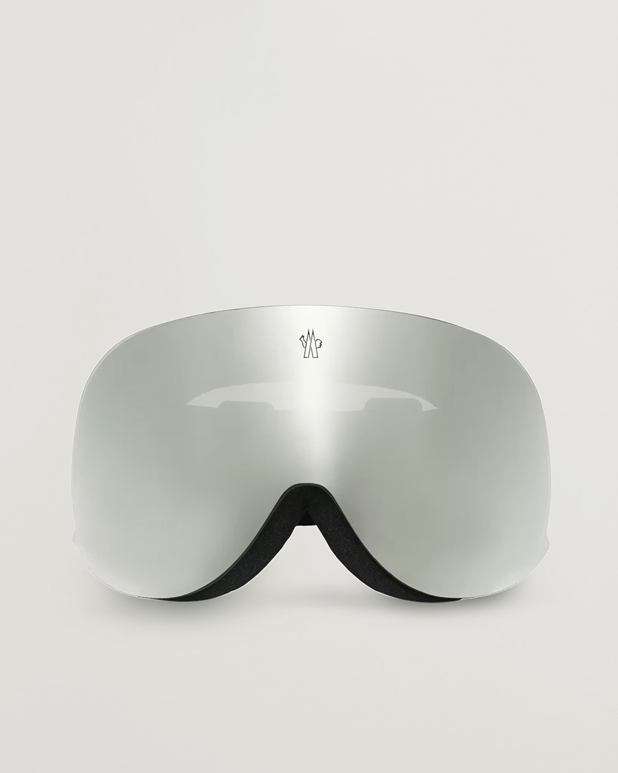Herre | Solbriller | Moncler Lunettes | 0ME8017 Ski Goggles Black/Silver